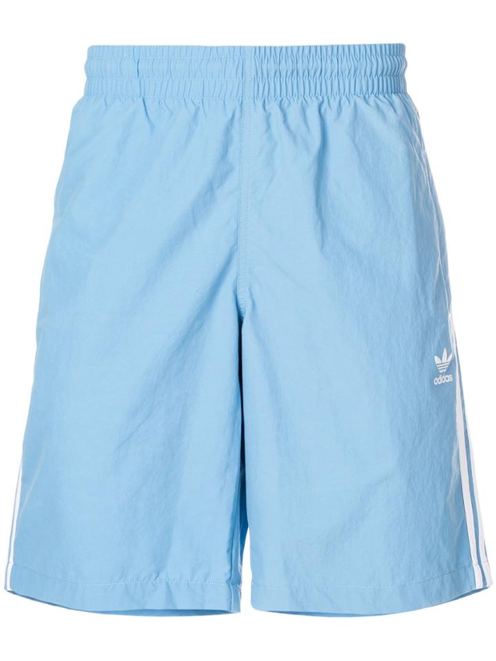Adidas Adidas Originals 3 Stripes Swim Shorts - Blue