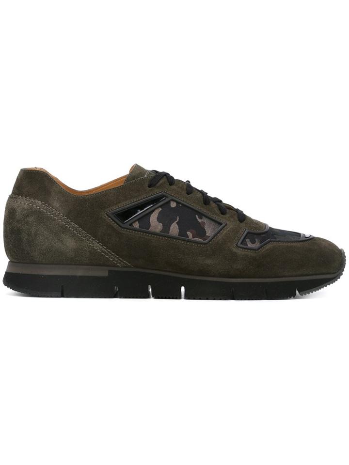 Santoni Camouflage Detail Sneakers