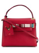 Valentino 'my Rockstud' Beaded Tote, Women's, Red