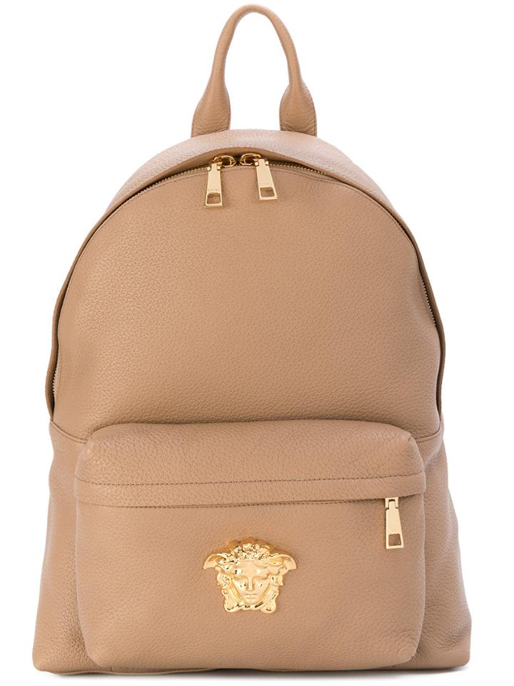 Versace Medusa Palazzo Backpack - Nude & Neutrals