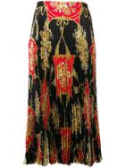 Gucci Floral Baroque Midi Skirt - Black