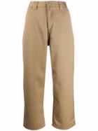 Carhartt Wip Cropped Wide Leg Trousers - Neutrals