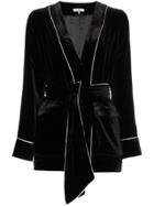 Ganni Rodier Velvet Jacket - Black