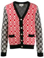 Gucci Knitted Button-front Cardigan - White