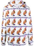 Soulland Surrey Playboy-print Hoodie - White