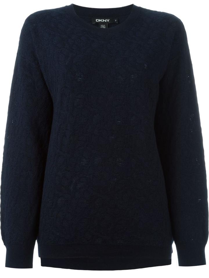 Dkny Floral Jacquard Sweater