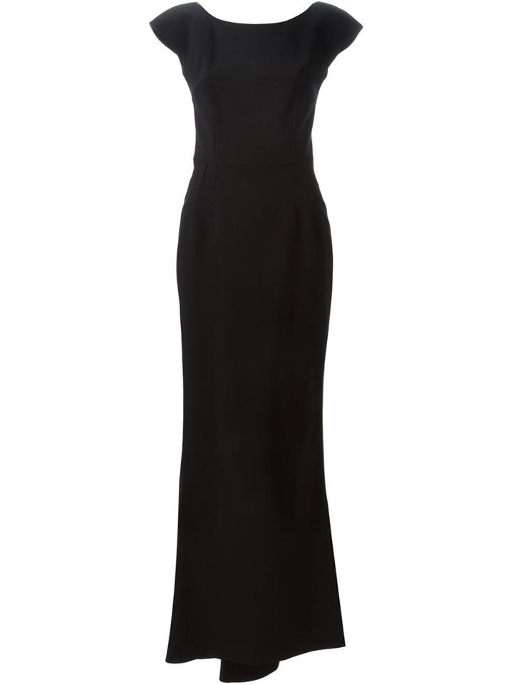 Dolce & Gabbana Fitted Evening Dress, Women's, Size: 40, Black, Silk/cotton/polyamide/viscose