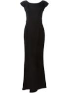 Dolce & Gabbana Fitted Evening Dress, Women's, Size: 40, Black, Silk/cotton/polyamide/viscose