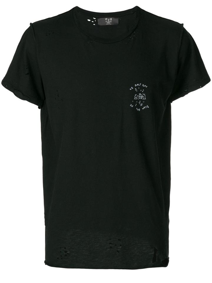 Mjb Guitar Print T-shirt - Black