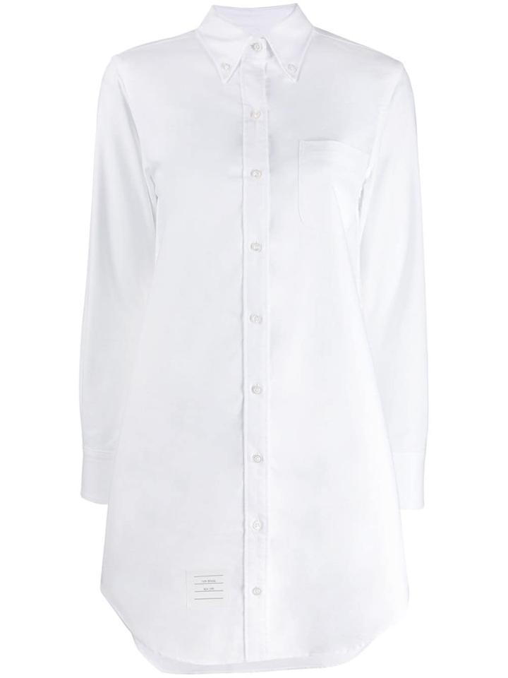 Thom Browne Long-sleeve Poplin Shirt - White