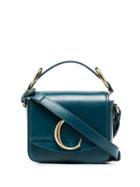 Chloé C-embellished Mini Shoulder Bag - Blue