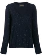 Les Copains Sequin Knit Jumper - Blue