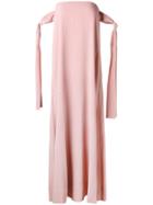 Erika Cavallini Strapless Shift Dress, Women's, Size: 38, Pink/purple, Silk/acetate/polyester