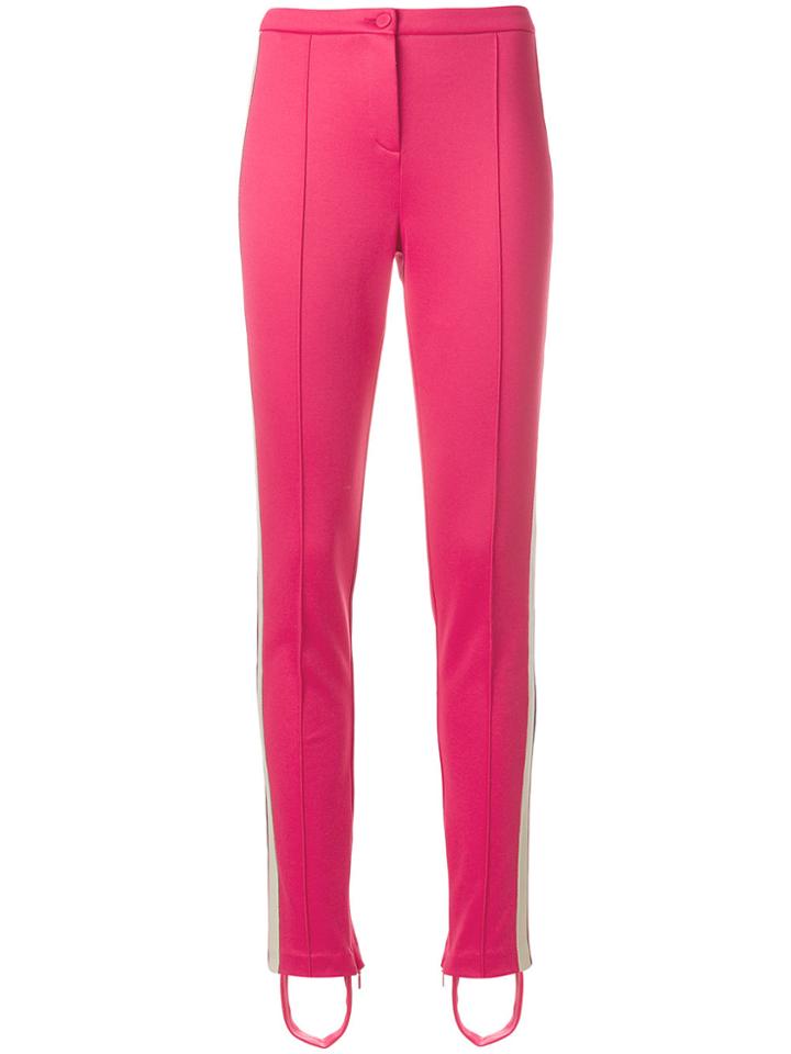 Gucci Striped Strirrup Trousers - Pink & Purple