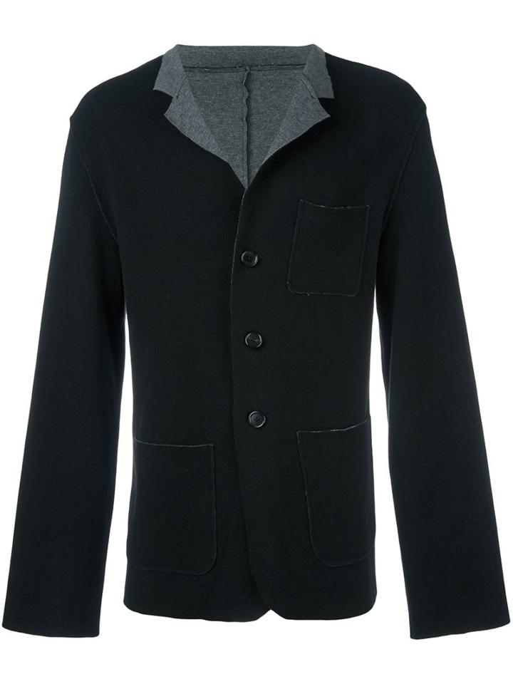 Ann Demeulemeester Contrast Collar Blazer