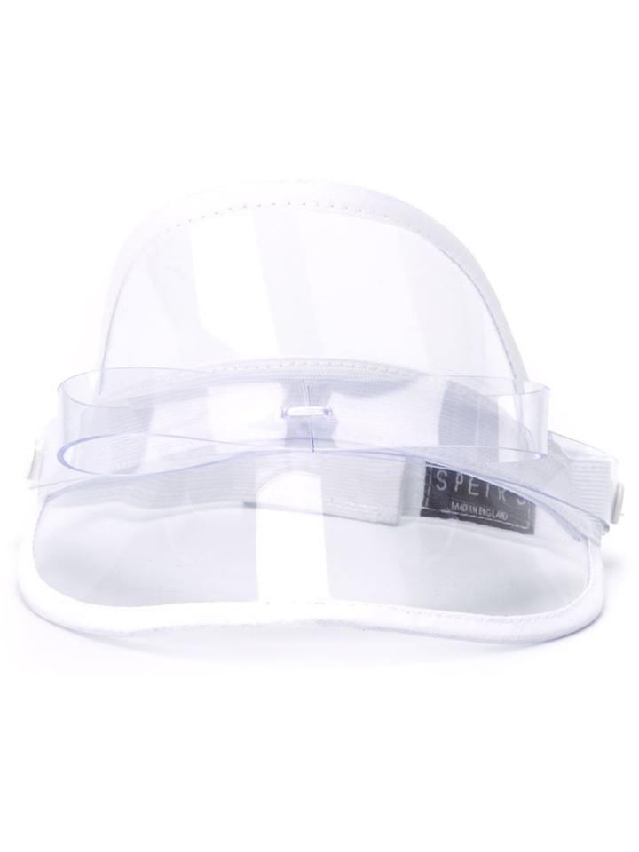 Bernstock Speirs Transparent Bow Detail Visor, Women's, White, Pvc