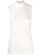 Theory Sleeveless Turtleneck Top - Neutrals