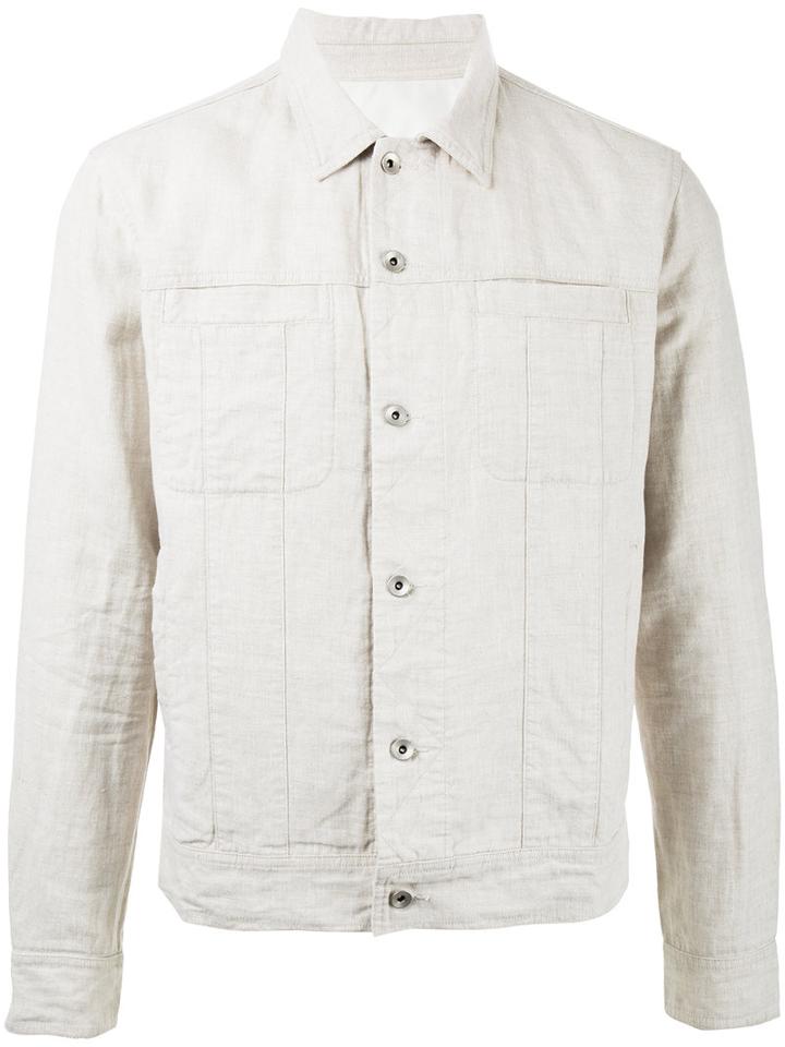 Venroy - Chest Pockets Shirt Jacket - Men - Linen/flax/cotton - Xl, White, Linen/flax/cotton