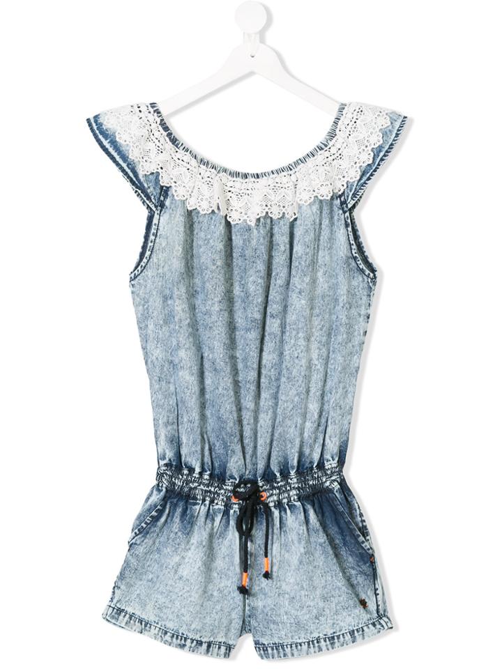 Vingino Teen Lace-trimmed Playsuit - Blue