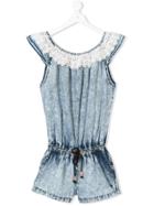 Vingino Teen Lace-trimmed Playsuit - Blue