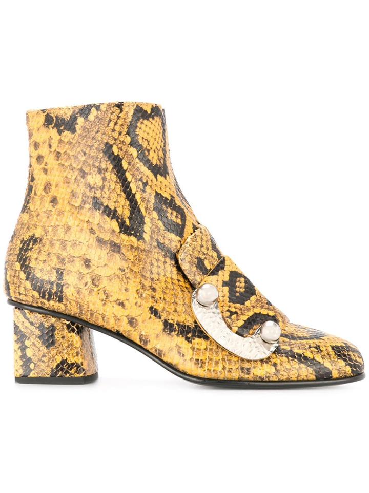 Proenza Schouler Loafer Ankle Boot - Yellow & Orange