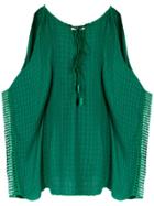 Martha Medeiros Cut Out Details Dress - Green