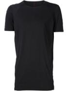 Devoa Raglan Panel T-shirt, Men's, Size: 1, Black, Cotton