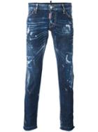 Dsquared2 Clement Bleached Streak Jeans, Men's, Size: 42, Blue, Cotton/spandex/elastane