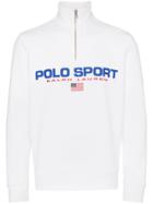 Polo Ralph Lauren Neon Logo Fleece Sweatshirt - White