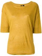 Woolrich Short-sleeve Fitted Top - Yellow & Orange