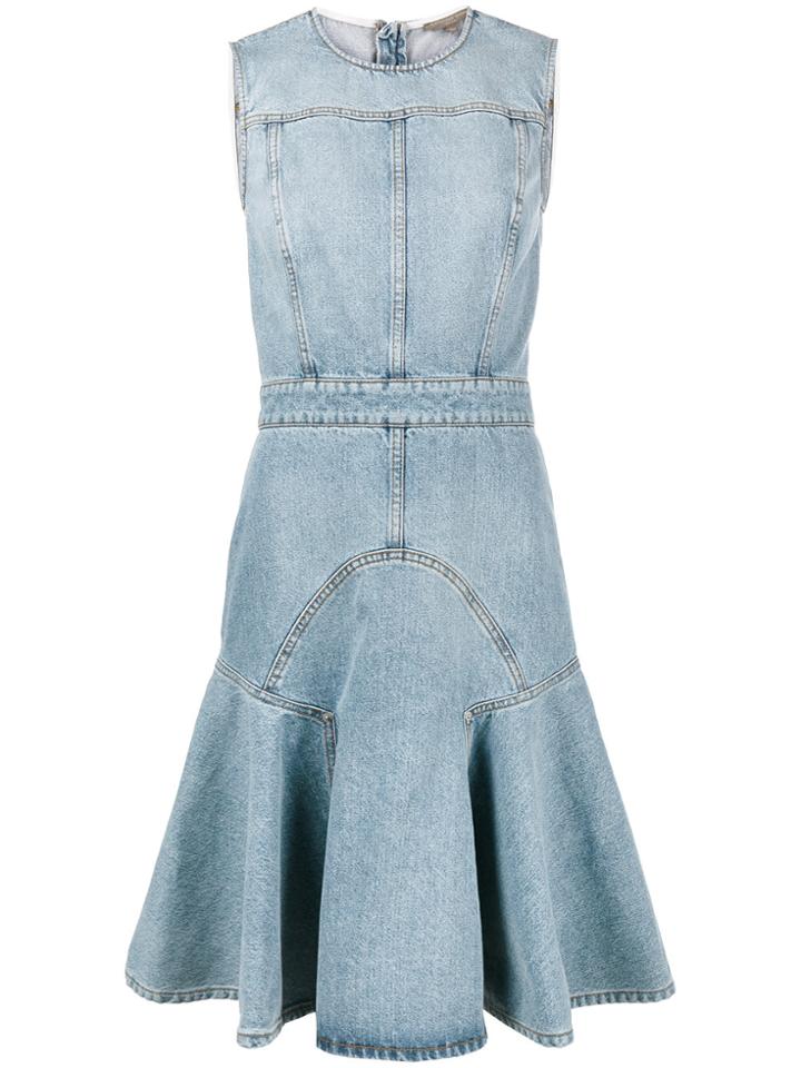Alexander Mcqueen Sleeveless Denim Dress - Blue