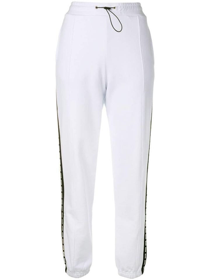 Msgm Contrast Stripe Track Pants - White