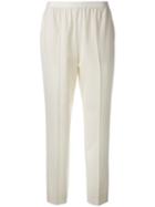 Maison Margiela Slim-fit Tailored Trousers, Women's, Size: 44, Nude/neutrals, Spandex/elastane/viscose/virgin Wool