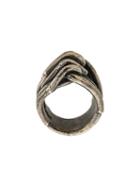 Tobias Wistisen Twisted Ring, Men's, Size: 62, Metallic