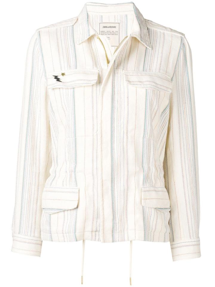Zadig & Voltaire Striped Pattern Jacket - Neutrals