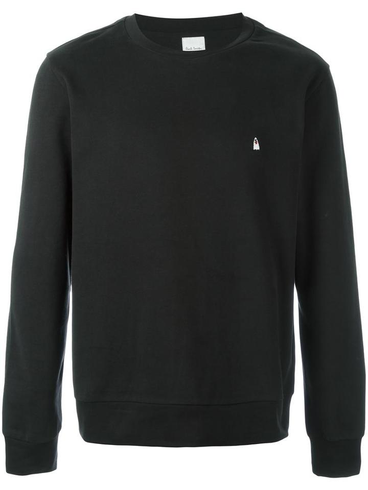 Paul Smith Ghost Motif Sweatshirt, Men's, Size: Large, Black, Cotton