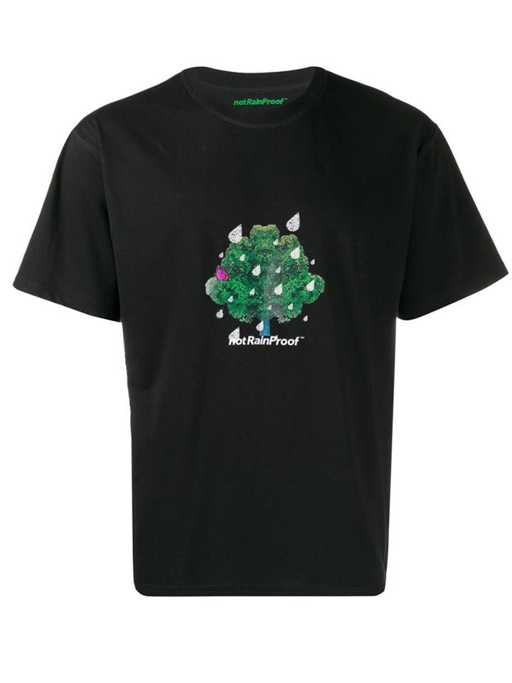 Styland Nature Print T-shirt - Black