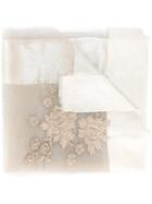 Faliero Sarti Floral Sheer Scarf, Women's, Nude/neutrals, Silk/polyester/viscose