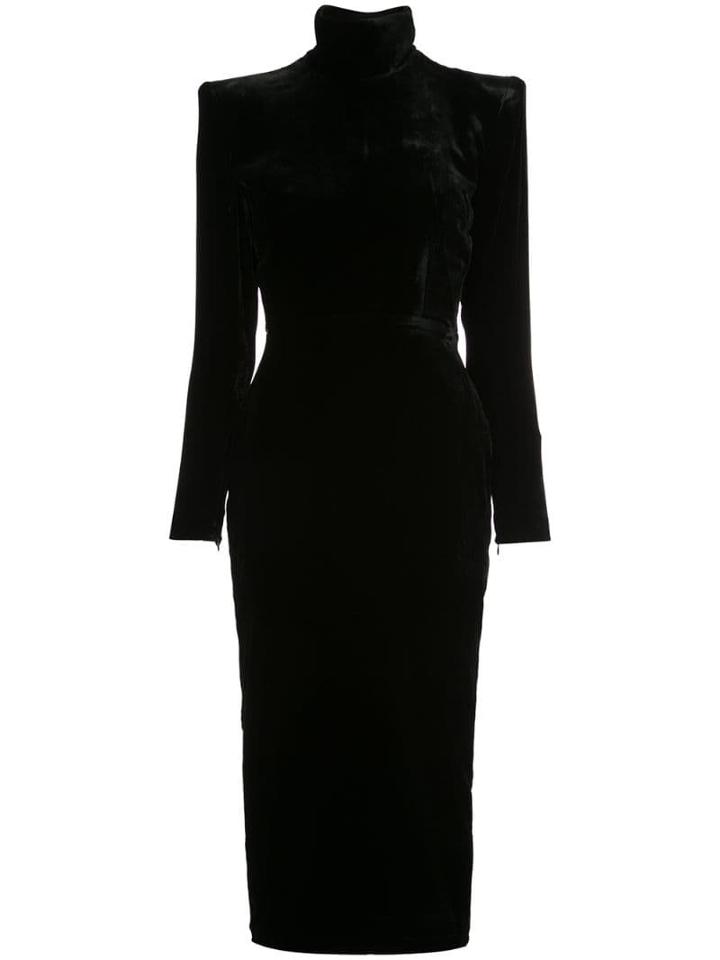 Alex Perry Palmer Midi Dress - Black
