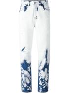 Gucci Hand Bleached Relaxed-fit Jeans, Size: 28, White, Cotton