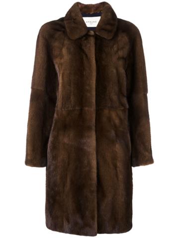 Sprung Frères 'beline' Mink Fur Coat - Brown