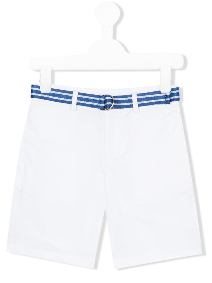 Ralph Lauren Kids - Belted Shorts - Kids - Cotton/spandex/elastane - 12 Yrs, Boy's, White
