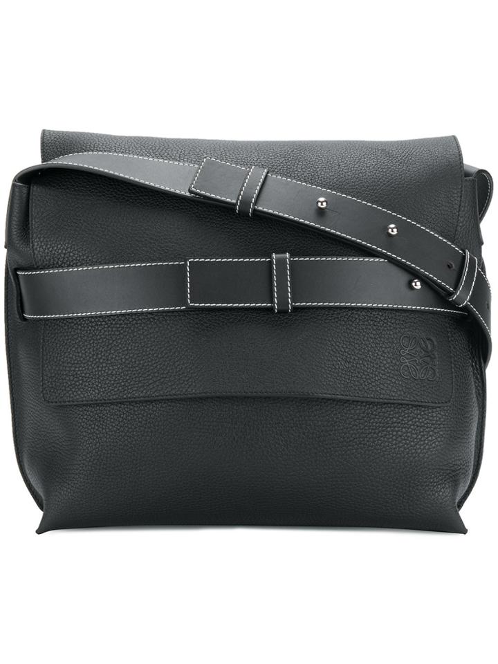 Loewe Messenger Strap Bag - Black