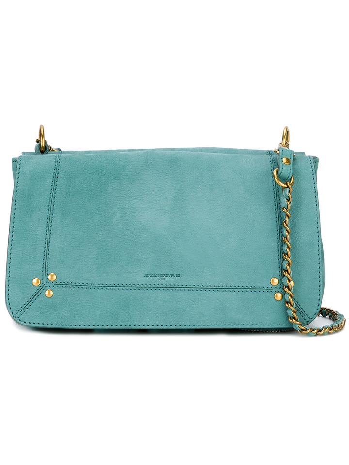 Jérôme Dreyfuss - Bobi Shoulder Bag - Women - Nubuck Leather - One Size, Green, Nubuck Leather