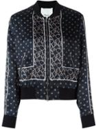 3.1 Phillip Lim Printed Satin Bomber Jacket