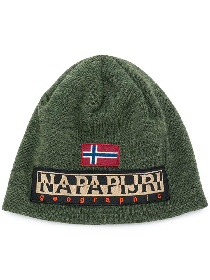 Napapijri Logo Beanie - Green