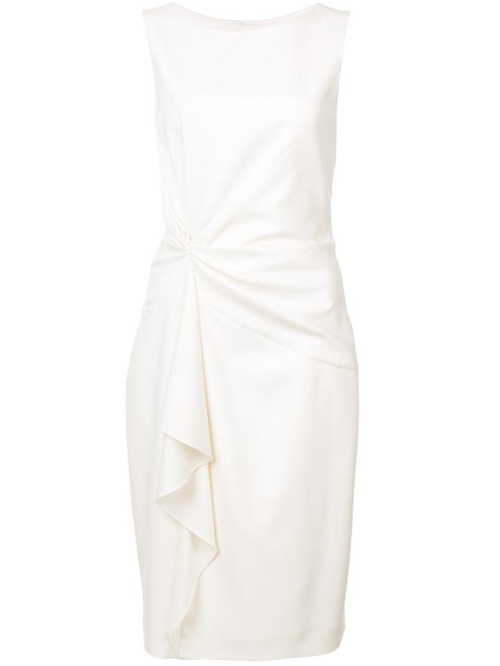 Carolina Herrera Gathered Detail Dress - White