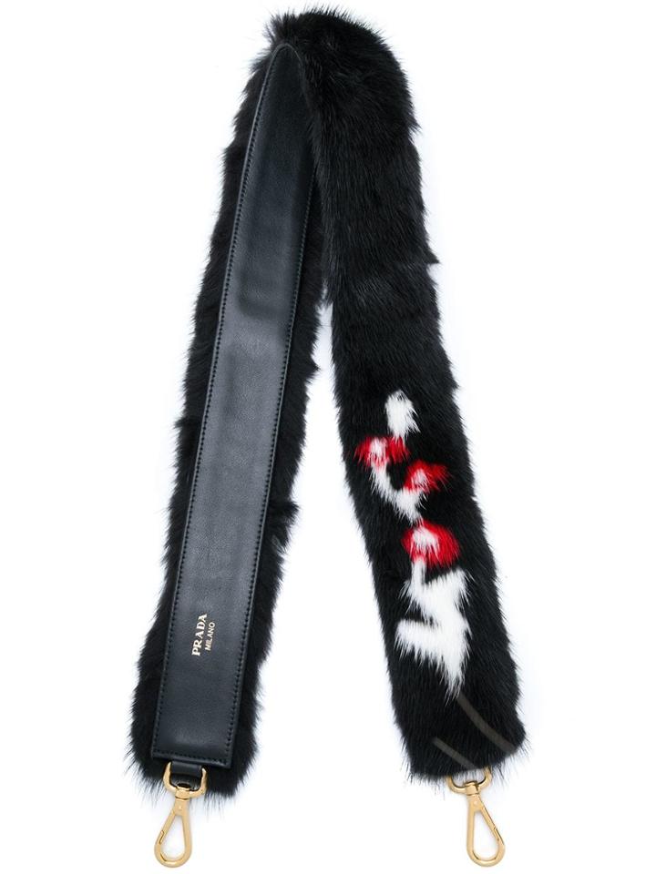 Prada Mink Fur Bag Strap - Black