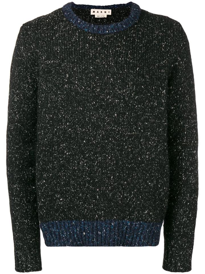 Marni Mix Knit Sweater - Black