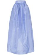 Michael Lo Sordo High-waisted Full Maxi-skirt - Blue